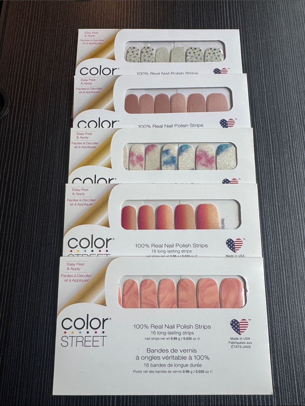 Color Street Nail Polish Strips - Pink & Glitter Mix